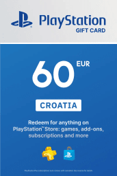 PlayStation Store €60 EUR Gift Card (HR) - Digital Code