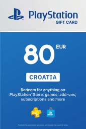 PlayStation Store €80 EUR Gift Card (HR) - Digital Code