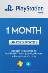 PlayStation Plus 1 Month Membership (US) - PSN - Digital Code