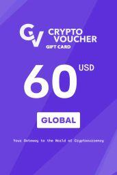 Crypto Voucher Bitcoin (BTC) 60 USD Gift Card - Digital Code