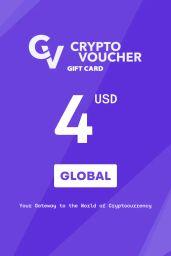 Crypto Voucher Bitcoin (BTC) 4 USD Gift Card - Digital Code