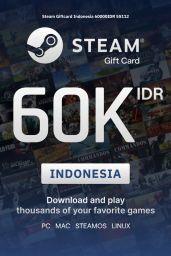 Steam Wallet Rp60000 IDR Gift Card (ID) - Digital Code