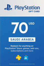 PlayStation Network Card 70 USD (SA) PSN Key Saudi Arabia