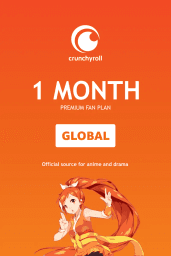 Crunchyroll Premium Fan Plan 1 Month Subscription - Digital Code