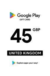 Google Play £45 GBP Gift Card (UK) - Digital Code