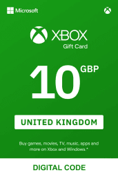 Xbox £10 GBP Gift Card (UK) - Digital Code