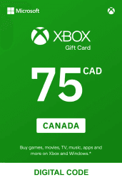 Xbox $75 CAD Gift Card (CA) - Digital Code