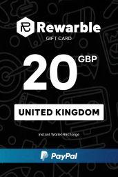 Rewarble Paypal £20 GBP Gift Card (UK) - Rewarble - Digital Code