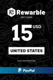 Rewarble Paypal $15 USD Gift Card (US) - Rewarble - Digital Code