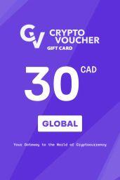 Crypto Voucher Bitcoin (BTC) 30 CAD Gift Card - Digital Code