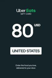 Uber Eats $80 USD Gift Card (US) - Digital Code