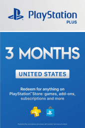PlayStation Plus 3 Months Membership (US) - PSN - Digital Code