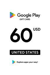 Google Play $60 USD Gift Card (US) - Digital Code