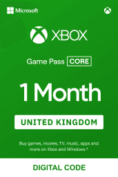 Xbox Game Pass Core 1 Month (UK) - Xbox Live - Digital Code