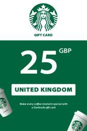 Starbucks £25 GBP Gift Card (UK) - Digital Code