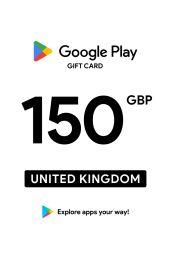 Google Play £150 GBP Gift Card (UK) - Digital Code