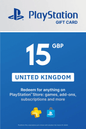 PlayStation Store £15 GBP Gift Card (UK) - Digital Code