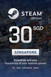 Steam Wallet $30 SGD Gift Card (SG) - Digital Code