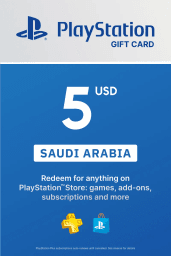 PlayStation Network Card 5 USD (SA) PSN Key Saudi Arabia