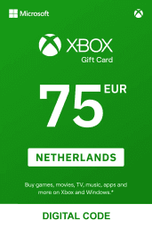 Xbox €75 EUR Gift Card (NL) - Digital Code