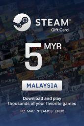 Steam Wallet 5 MYR Gift Card (MY) - Digital Code