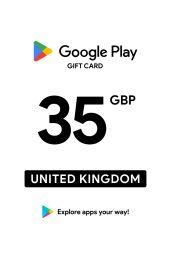 Google Play £35 GBP Gift Card (UK) - Digital Code