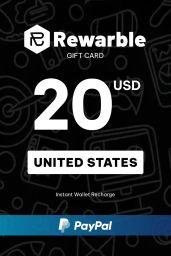 Rewarble Paypal $20 USD Gift Card (US) - Rewarble - Digital Code