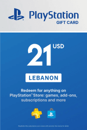 PlayStation Network Card 21 USD (LB) PSN Key Lebanon