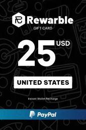 Rewarble Paypal $25 USD Gift Card (US) - Rewarble - Digital Code
