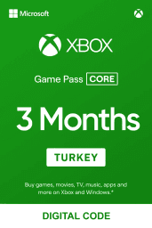 Xbox Game Pass Core 3 Months (TR) - Xbox Live - Digital Code