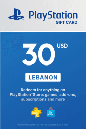 PlayStation Network Card 30 USD (LB) PSN Key Lebanon