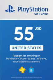 PlayStation Store $55 USD Gift Card (US) - Digital Code