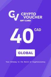 Crypto Voucher Bitcoin (BTC) 40 CAD Gift Card - Digital Code