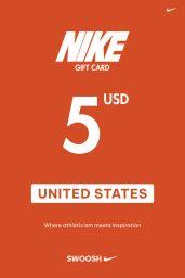 Nike 5 USD Gift Card (US) - Digital Code