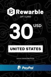 Rewarble Paypal $30 USD Gift Card (US) - Rewarble - Digital Code