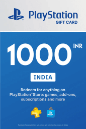 PlayStation Network Card 1000 INR (IN) PSN Key India