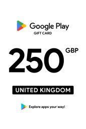 Google Play £250 GBP Gift Card (UK) - Digital Code