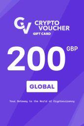 Crypto Voucher Bitcoin (BTC) 200 GBP Gift Card - Digital Code