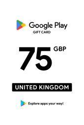 Google Play £75 GBP Gift Card (UK) - Digital Code