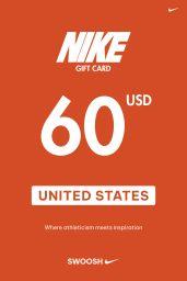 Nike 60 USD Gift Card (US) - Digital Code