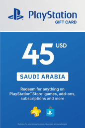 PlayStation Network Card 45 USD (SA) PSN Key Saudi Arabia
