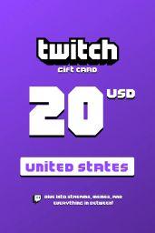 Twitch $20 USD Gift Card (US) - Digital Code