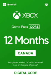 Xbox Game Pass Core 12 Months (CA) - Xbox Live - Digital Code