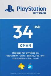 PlayStation Network Card 34 USD (OM) PSN Key Oman