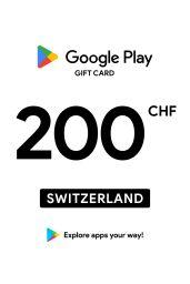 Google Play 200 CHF Gift Card (CH) - Digital Code