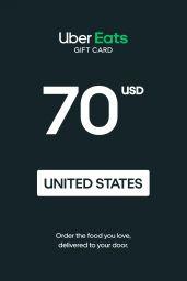Uber Eats $70 USD Gift Card (US) - Digital Code
