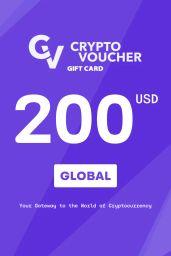 Crypto Voucher Bitcoin (BTC) 200 USD Gift Card - Digital Code
