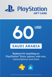 PlayStation Network Card 60 USD (SA) PSN Key Saudi Arabia