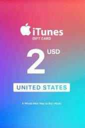 Apple iTunes $2 USD Gift Card (US) - Digital Code
