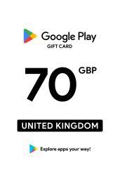 Google Play £70 GBP Gift Card (UK) - Digital Code